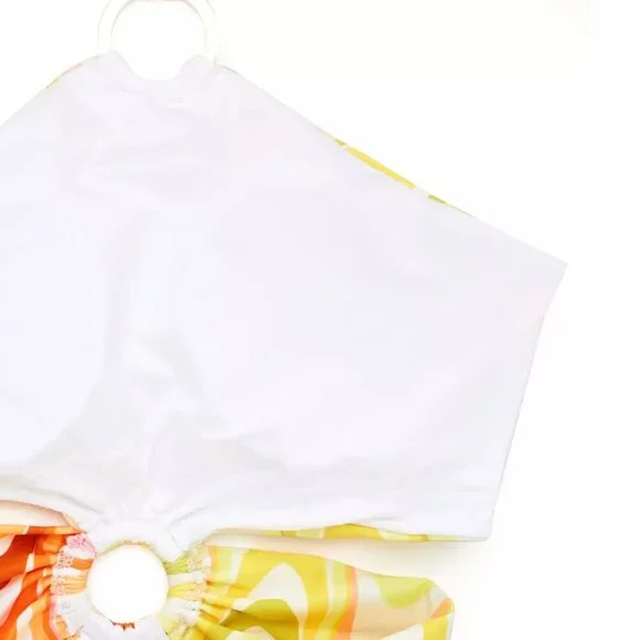 Becca‎ Whirlpool Margot High Neck Halter One piece Small Swimsuit